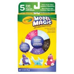 Image for Crayola Model Magic Dough Shimmer Set, 2.5 Ounce, Assorted Color, Set of 5 from School Specialty