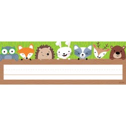 Image for Creative Teaching Press Woodland Friends Name Plates, 9-1/2 x 3-1/4 Inches, Pack of 36 from School Specialty