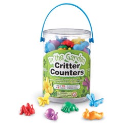 Image for Learning Resources Garden Critter Counters, Assorted Shapes & Colors, 72 Pieces from School Specialty