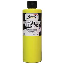 Sax Versatemp Premium Heavy-Bodied Tempera Paint, 1 Pint, Yellow Item Number 1592708