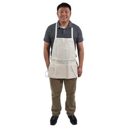 Image for Sax Design Your Own Washable Cotton Apron, 17 x 21 Inches, White, 2 Pockets from School Specialty