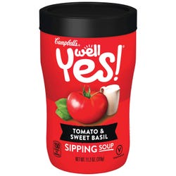 Image for Campbell's Sipping Soup, Tomato & Sweet Basil, 10-3/4 Ounces, Pack of 8 from School Specialty
