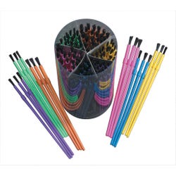 Image for School Smart Multi-Purpose Paint Brush Assortment, Set of 144 from School Specialty