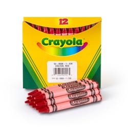 Image for Crayola Crayons Refill, Standard Size, Red, Pack of 12 from School Specialty
