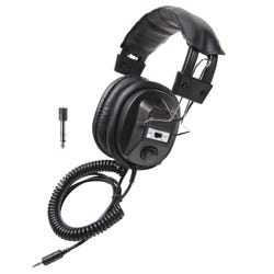 Image for Califone 3068AV Switchable Stereo/Mono Over-Ear Headphones, 3.5mm with 1/4 inch Adapter Plug, Black, Each from School Specialty