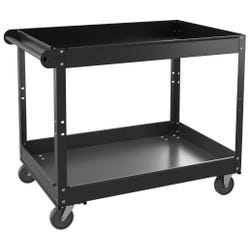 Image for Lorell Steel Utility Cart - Utility Cart, 2-Shelf, 24 x 36 x 24 Inches, Black from School Specialty