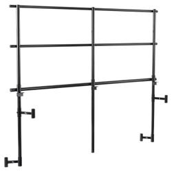 Image for National Public Seating Back Guardrail for 3-Level Transport Riser, Black, 70-1/2 x 3 x 66-1/4 from School Specialty