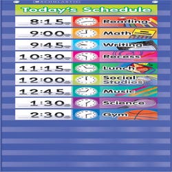 Image for Scholastic Daily Schedule Pocket Chart, 13 x 33 Inches from School Specialty