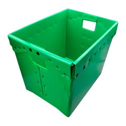 Image for Flipside Plastic Storage Postal Tote, Green, Pack of 4 from School Specialty