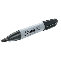 Image for Sharpie Permanent Marker, Chisel Tip, Black, Pack of 12 from School Specialty