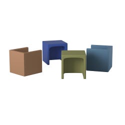 The Children's Factory Cube Chairs, 15 x 15 x 15 Inches, Woodland, Set of 4 2136346