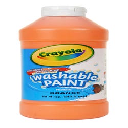 Image for Crayola Washable Paint, Orange, Pint from School Specialty