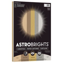 Astrobrights Cardstock, 8-1/2 x 11 Inches, Assorted Naturals, 50 Sheets Item Number 1537331