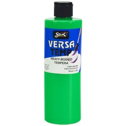 Sax Versatemp Heavy-Bodied Tempera Paint, 1 Pint, Fluorescent Green Item Number 2028306