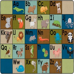 Image for Childcraft Alphabet Friends Carpet, Rectangle from School Specialty