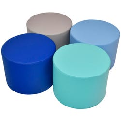 Image for Childcraft Round Ottoman, Set of 4 from School Specialty