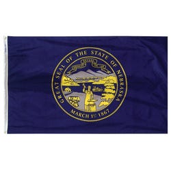 Image for Annin Nylon Nebraska Indoor State Flag, 3 X 5 ft from School Specialty