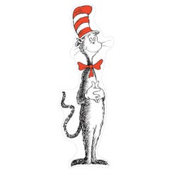 Image for Eureka Dr. Seuss Cat in the Hat Giant Bulletin Board Cutout Set, 4 Die Cut Panels, 5 Feet Tall from School Specialty