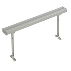 National Recreational Systems Aluminum Portable Bench Without Backrest, Channel Leg, 8 Ft, Item Number 2107417