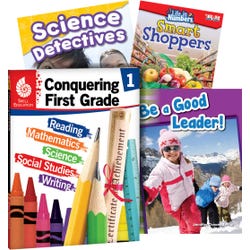 Teacher Created Materials Learn-at-Home Conquering First Grade, Set of 4 Item Number 2092207