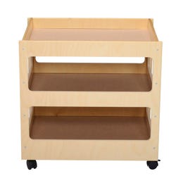 Image for Childcraft Mobile 3-Shelf Art Cart, 28 x 19-3/8 x 26-1/8 Inches from School Specialty