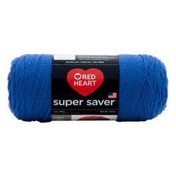 Image for Red Heart Acrylic Economy Super Saver Yarn, 4-Ply, Royal Blue, 7 Ounce Skein from School Specialty