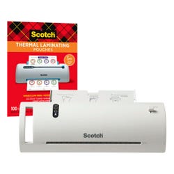 Image for Scotch Thermal Laminator Value Pack with Laminator and 20 Letter Size Pouches from School Specialty