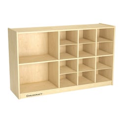 Image for Childcraft Mobile Storage Unit, 14 Compartments, 47-3/4 x 14-1/4 x 30 Inches from School Specialty