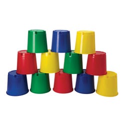 Multi-Buckets, Assorted Colors, Set of 12 2123728