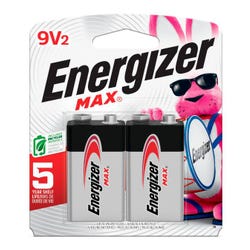 Image for Energizer MAX 9V Batteries , 9 Volt Alkaline Batteries, 2 Pack from School Specialty