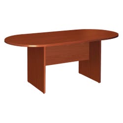 Image for Classroom Select Oval Conference Table, Top/Base, 72 x 36 x 29-1/2 Inches, Cherry from School Specialty