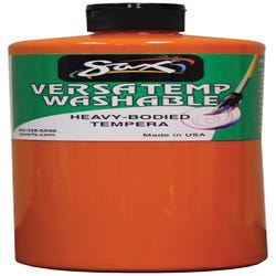 Sax Versatemp Washable Heavy-Bodied Tempera Paint, 1 Quart, Orange Item Number 1592675