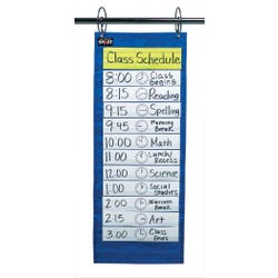 Image for School Smart Pocket Chart with 14 Pockets, 33 x 12-1/2 Inches, Blue from School Specialty