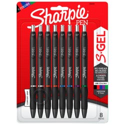 Image for Sharpie S-Gel Retractable Gel Pens, 0.7 mm, Assorted Colors, Set of 8 from School Specialty