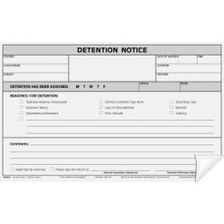 Image for Hammond & Stephens 4-Part Carbonless Detention Notice Form, 5 x 8 Inches, White, Pack of 100 from School Specialty