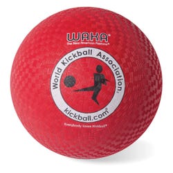Image for Mikasa Waka Youth Kickball, 8-1/2 Inch, Red, Rubber Cover from School Specialty