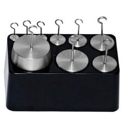 Image for Troemner Stainless Steel Double Hooked Weights - Set of 9 from School Specialty