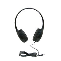 Image for Califone KH-08T BK On-Ear Headset with In-line Microphone, 3.5mm, Black from School Specialty