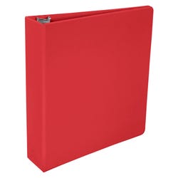 Image for School Smart Round Ring Binder, Polypropylene, 2 Inches, Red from School Specialty