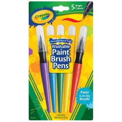 Crayola Paint Brush Pens, Assorted Colors, Set of 5 Item Number 1280533
