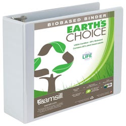 Image for Samsill Earth's Choice Eco-Friendly View Binder, 3 Inch D-Ring, White from School Specialty