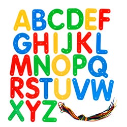 Image for Ready2Learn Lacing Letters Uppercase, Set of 26 from School Specialty