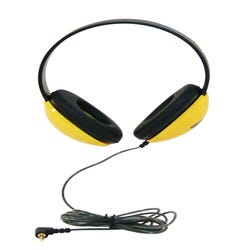 Image for Califone Listening First 2800-YL Over-Ear Stereo Headphones, 3.5mm Plug, Yellow from School Specialty