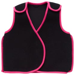 Image for PunkinFutz PunkinHug Compression Vest, Medium, Black with Pink Trim from School Specialty