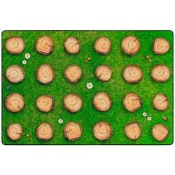 Image for Childcraft PhotoFun Seating Stumps Carpet, 8 x 12 Feet, Rectangle from School Specialty