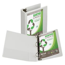 Image for Samsill Earth's Choice Eco-Friendly View Binder, 4 Inch Round Ring, White from School Specialty