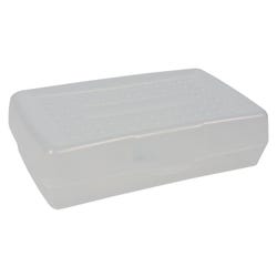 School Smart Pencil Boxes, Clear, Pack of 12, Item Number 2040845