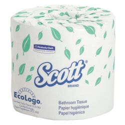 Image for Scott 2-Ply Standard Toilet Paper, 550 Sheets Per Roll, White, Pack of 80 from School Specialty