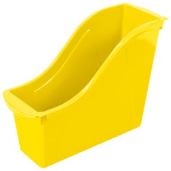 Image for Storex Interlocking Book Bin, Small, 11-3/4 x 4-1/2 x 8-1/2 Inches, Yellow from School Specialty