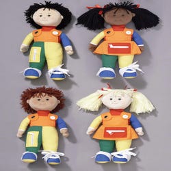 Image for Children's Factory Learn-To-Dress Dolls, Set of 4 from School Specialty